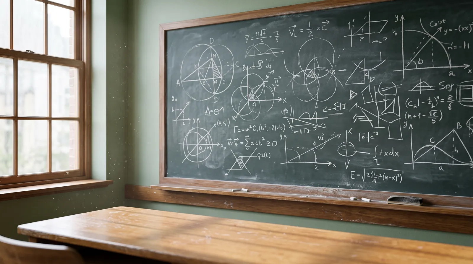 Abstract chalkboard geometry for OpenAI's mathematician advisory group